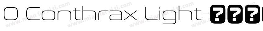 0 Conthrax Light字体转换